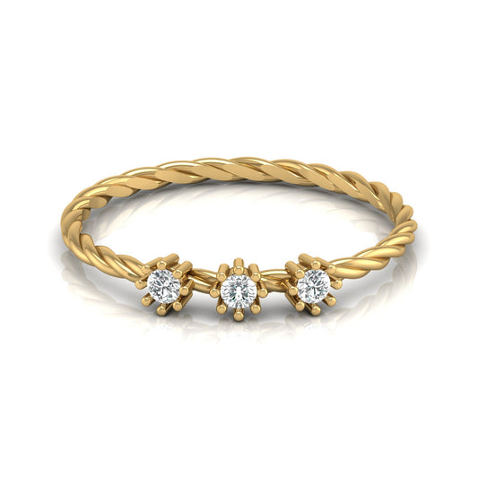 Vintage Inspired Round Labgrown Diamond Wedding Ring Personalized Diamond Ring Gift For Anniversary - HIGHCARAT DIAMONDS