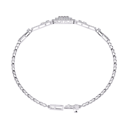 Vintage 1.07Ct Round Cut Lab Grown Diamond Antique Minimalist Perfect  Sparkling Bridesmaid Cuff Bracelet - HIGHCARAT DIAMONDS