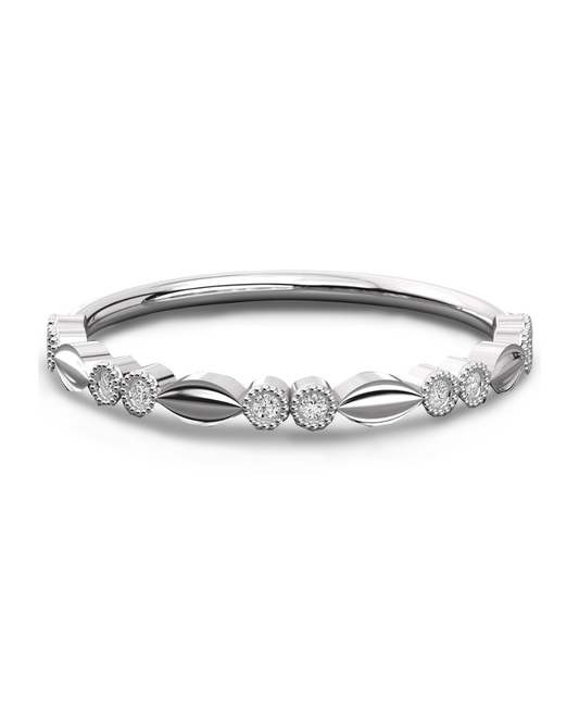 Vintage Style Round Diamond Eternity Band Unique & Charming For Women's - HIGHCARAT DIAMONDS