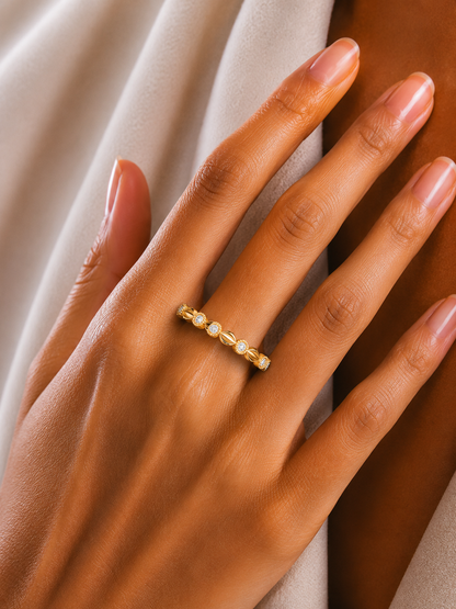Vintage Style Round Diamond Eternity Band Unique & Charming For Women's - HIGHCARAT DIAMONDS