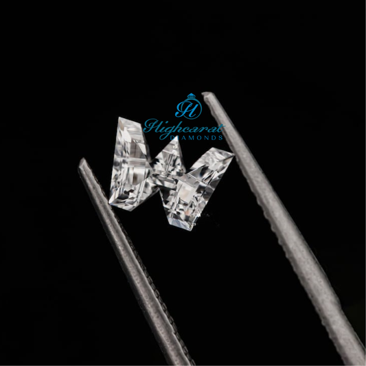 W Letter Sparkling Lab Grown Diamond Modern & Unique Style For  Making Jewelry - HIGHCARAT DIAMONDS
