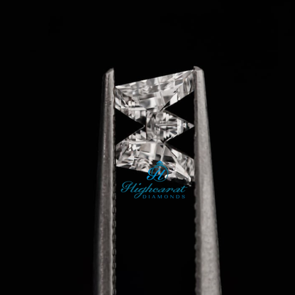 W Letter Sparkling Lab Grown Diamond Modern & Unique Style For  Making Jewelry