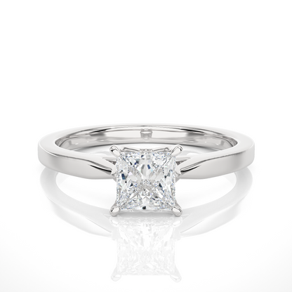 Princess Cut Lab Diamond Wedding Ring