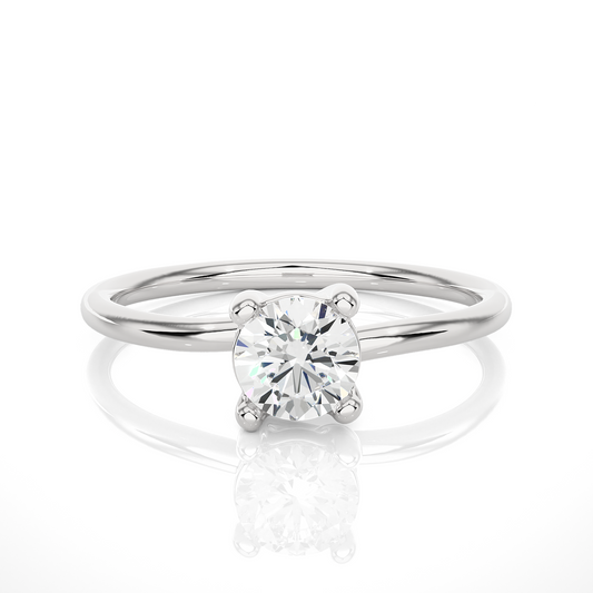 Lab Grown Round Brilliant Cut Diamond Ring