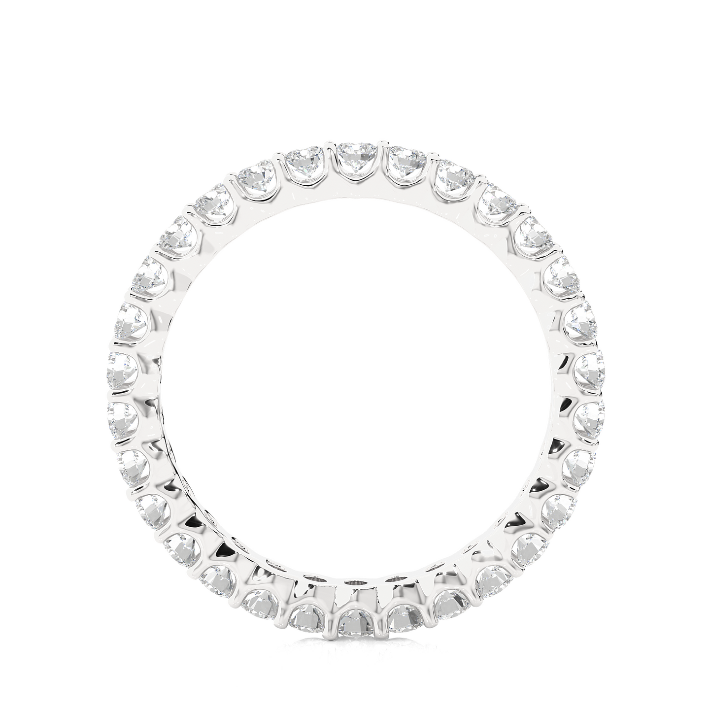 1.20 Ct Round Shaped Colorless Lab Grown & Natural Diamond Eternity Band Ring  For Wedding And Also Using Wear Using Unisex