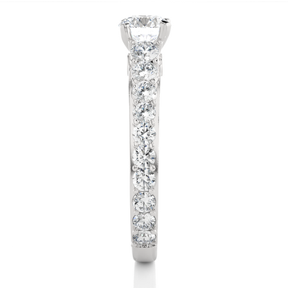 1.79 Ct Round Cut Lab Grown Diamond Fabulous 14K Accented Rings For Every Occasion,
