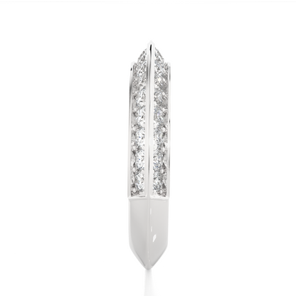 White Gold Diamond Eternity Band Ring Full Pave Set Brilliant Round-Cut Diamond Luxury Wedding or Anniversary Ring for Women