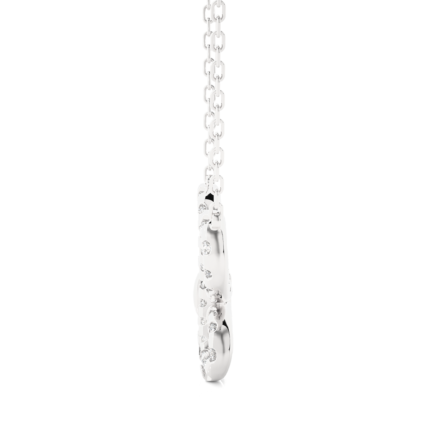14K Solid Gold Butterfly Pendant with 0.31 CT Lab-Grown Diamonds Delicate Minimalist Jewelry