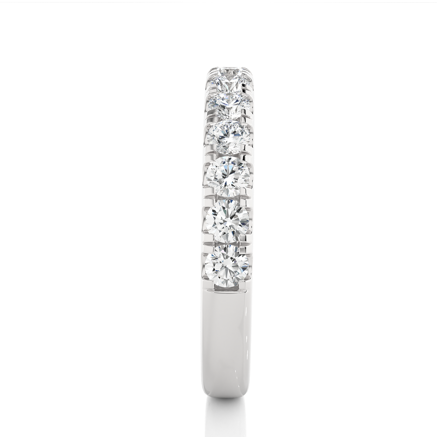 Elegant 14K Solid Gold Round Eternity Band With Sparkling Timeless Labgrown Diamond