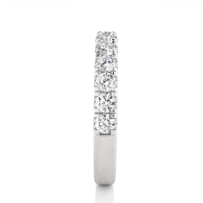 Elegant 14K Solid Gold Round Eternity Band With Sparkling Timeless Labgrown Diamond