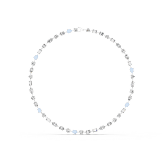 All Shapes Round, Oval, Marquise, Lab Grown Diamond 14K Solid Gold Esthetic Diamond Necklace For Birthday