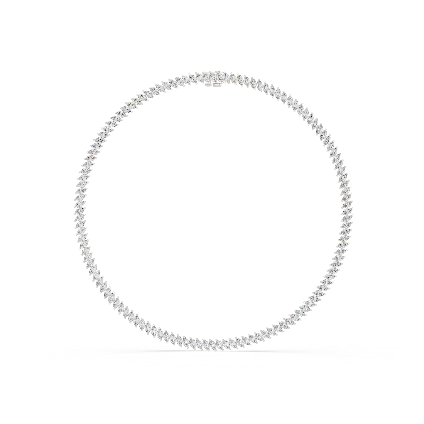 Marquise Cut Lab Grown & Natural Diamond Very Stunning And Classic Look Women Necklace For Her