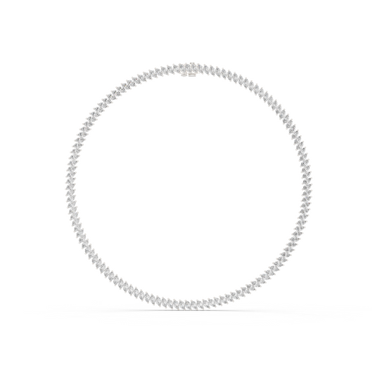 Marquise Cut Lab Grown & Natural Diamond Very Stunning And Classic Look Women Necklace For Her