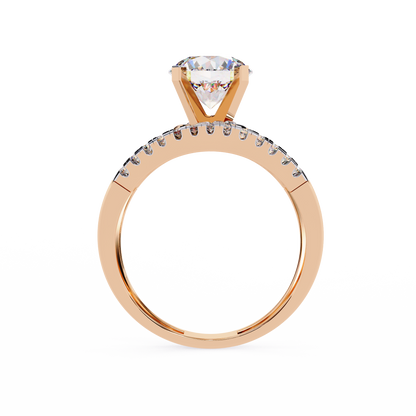 White Colorless 2.38CT Round Cut Diamond Statement Cluster Elegant Vintage-Inspired Perfect Engagement Ring