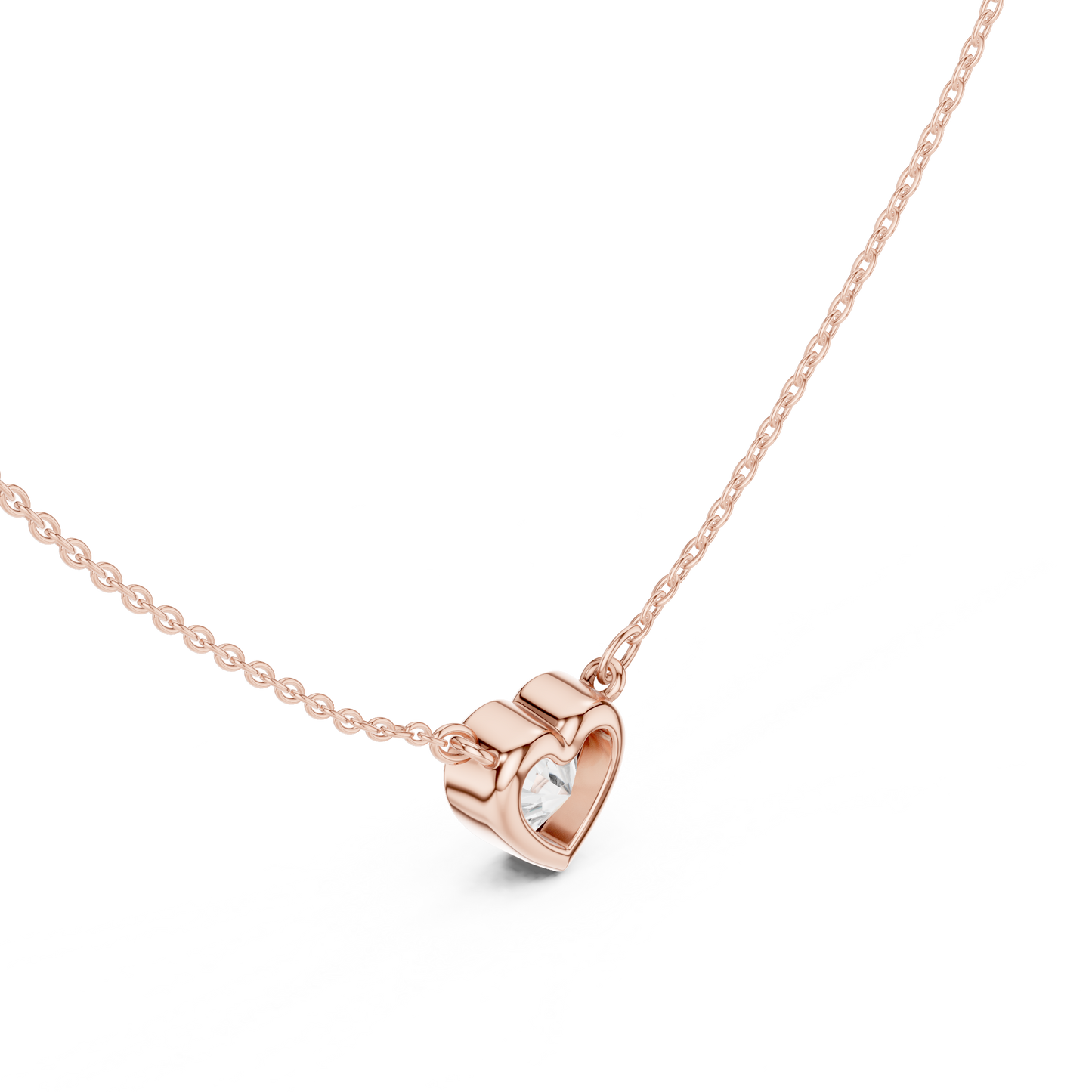 White Colorless 2.50CT Heart Cut Lab Grown Diamond Excellent Pendant - HIGHCARAT DIAMONDS