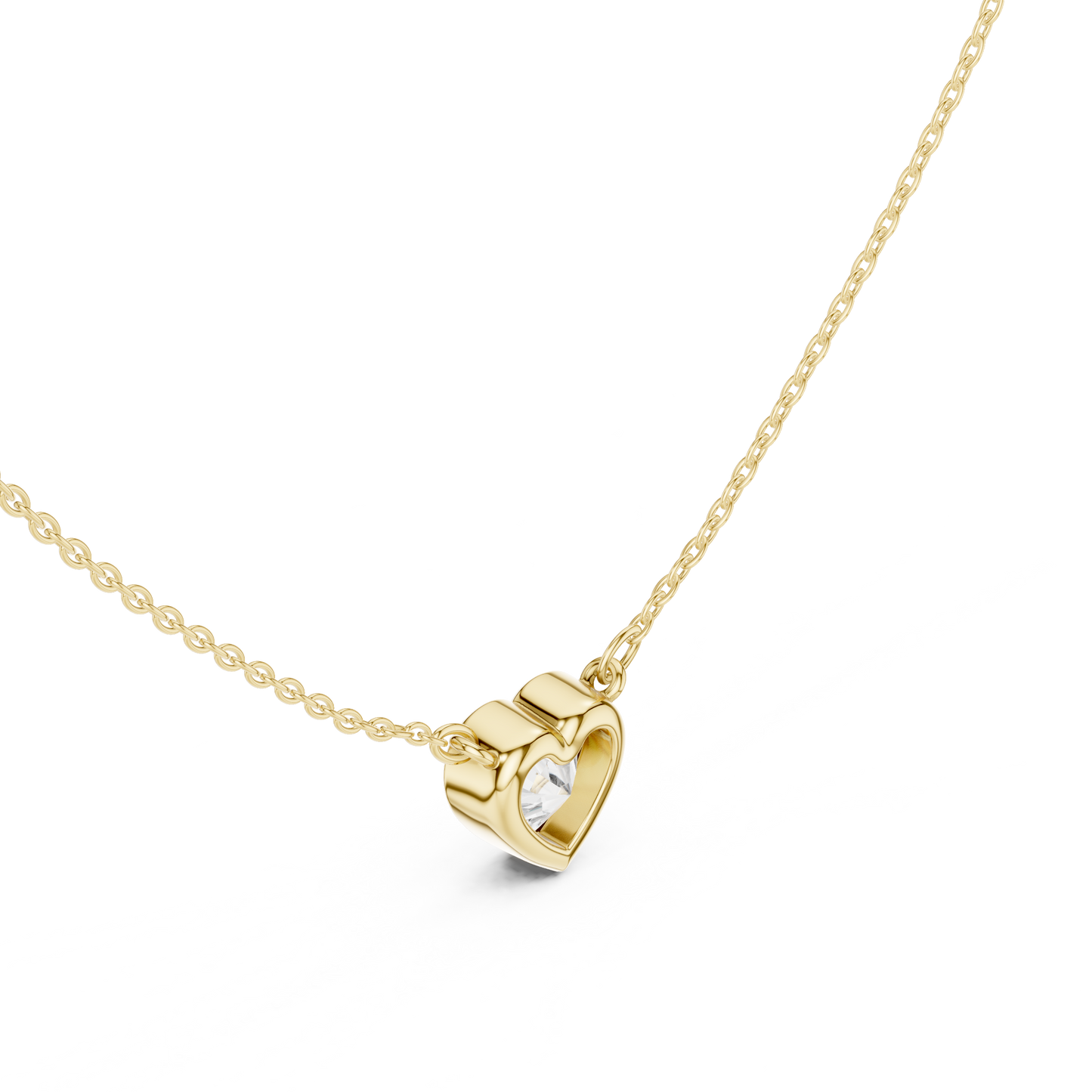 White Colorless 2.50CT Heart Cut Lab Grown Diamond Excellent Pendant - HIGHCARAT DIAMONDS