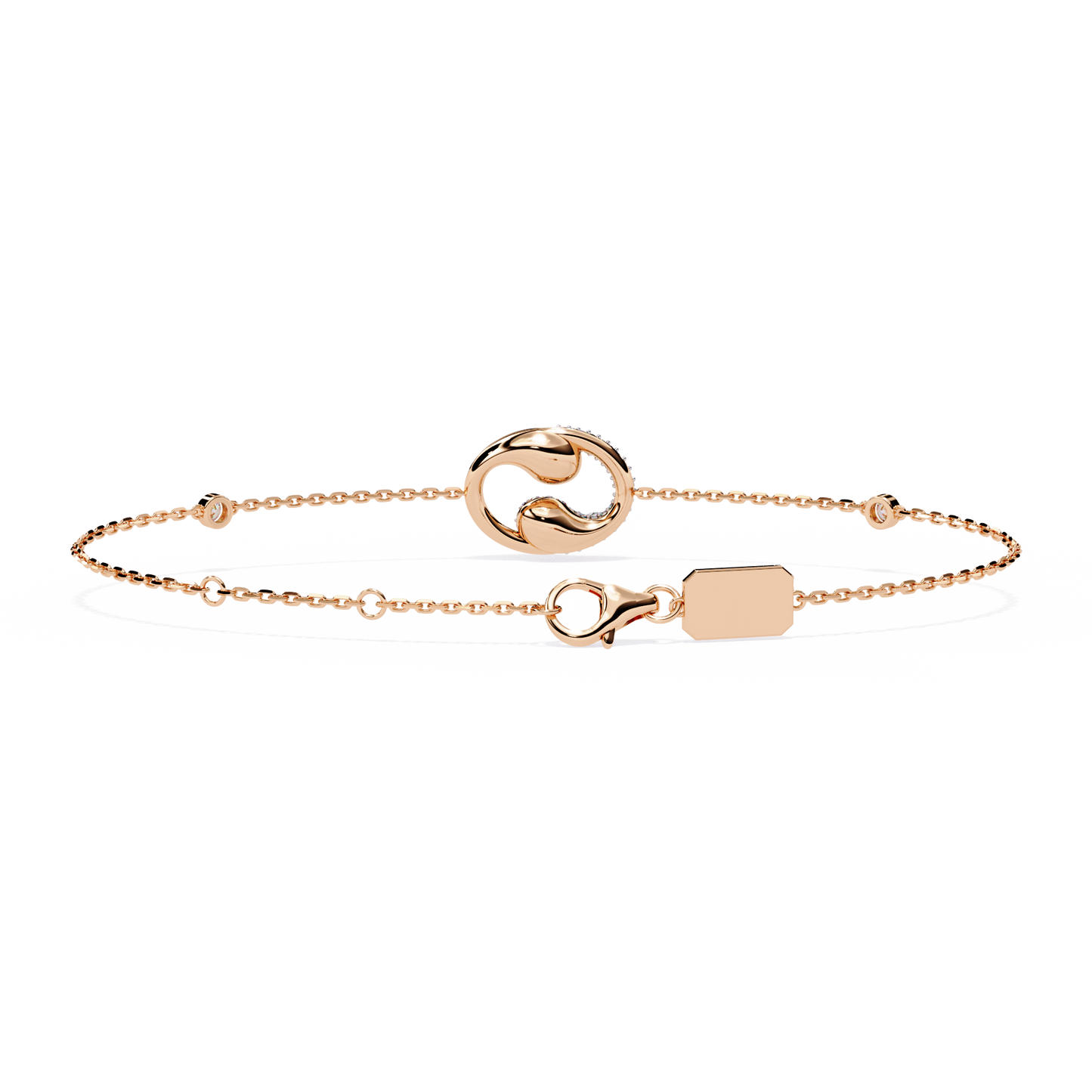 White Colorless Round Cut Lab Grown Diamond Elegant Vintage Classic Stackable Every Day Cuff Bracelet - HIGHCARAT DIAMONDS