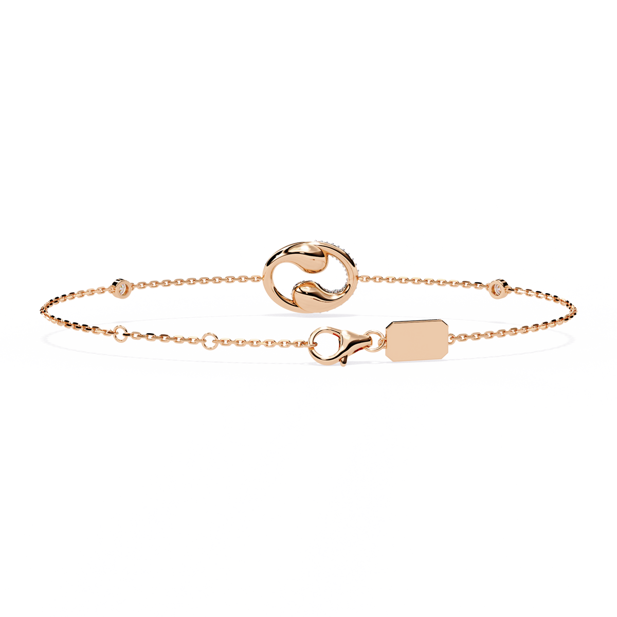 White Colorless Round Cut Lab Grown Diamond Elegant Vintage Classic Stackable Every Day Cuff Bracelet - HIGHCARAT DIAMONDS