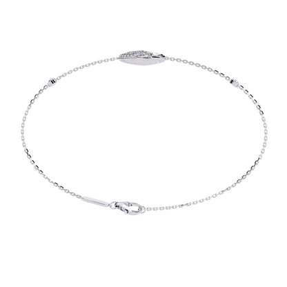 White Colorless Round Cut Lab Grown Diamond Elegant Vintage Classic Stackable Every Day Cuff Bracelet - HIGHCARAT DIAMONDS