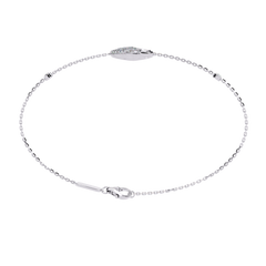 White Colorless Round Cut Lab Grown Diamond Elegant Vintage Classic Stackable Every Day Cuff Bracelet - HIGHCARAT DIAMONDS
