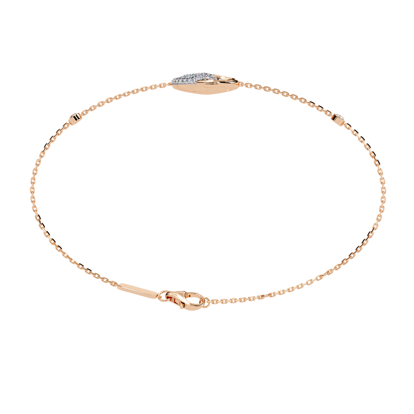 White Colorless Round Cut Lab Grown Diamond Elegant Vintage Classic Stackable Every Day Cuff Bracelet - HIGHCARAT DIAMONDS