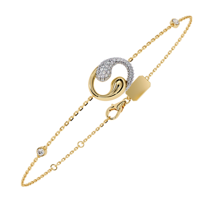 White Colorless Round Cut Lab Grown Diamond Elegant Vintage Classic Stackable Every Day Cuff Bracelet - HIGHCARAT DIAMONDS