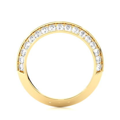 White Gold Diamond Eternity Band Ring Full Pave Set Brilliant Round-Cut Diamond Luxury Wedding or Anniversary Ring for Women - HIGHCARAT DIAMONDS