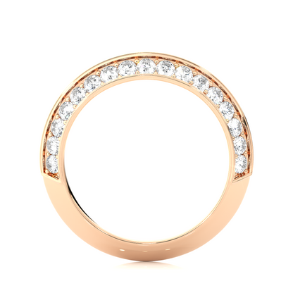 White Gold Diamond Eternity Band Ring Full Pave Set Brilliant Round-Cut Diamond Luxury Wedding or Anniversary Ring for Women - HIGHCARAT DIAMONDS
