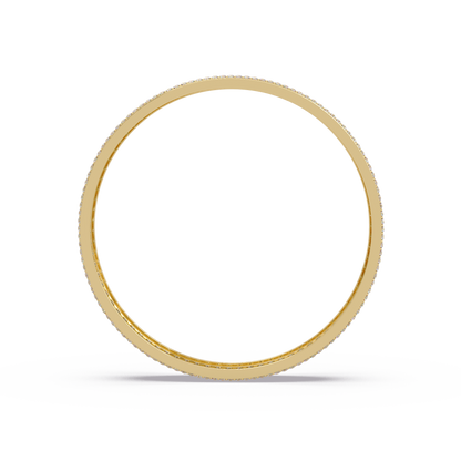 Wide Princess Cut Lab Grown Diamond Bangle Bracelet - HIGHCARAT DIAMONDS