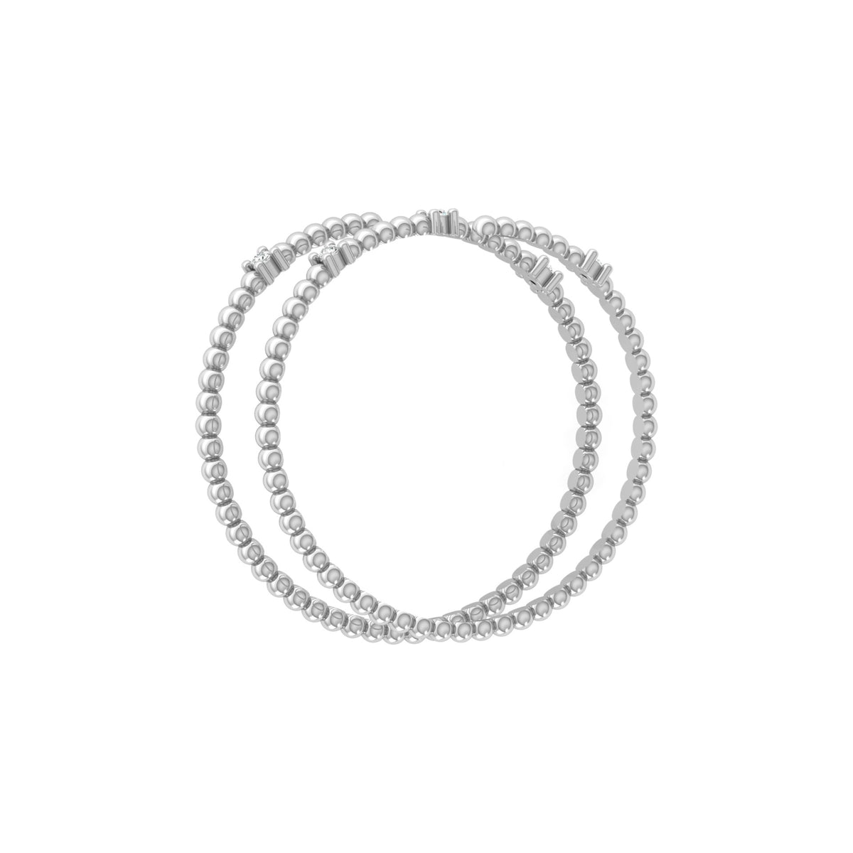 Wrap-Style Beaded Diamond Ring In 14K Solid Gold Modern Spiral Design Gift For Her - HIGHCARAT DIAMONDS