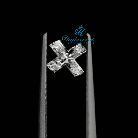 X Alphabet Lab Diamond  High Clarity Cut For Luxury Engravable Jewelry
