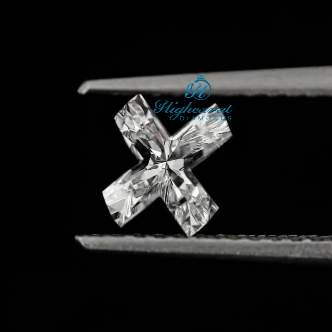 X Alphabet Lab Diamond  High Clarity Cut For Luxury Engravable Jewelry - HIGHCARAT DIAMONDS