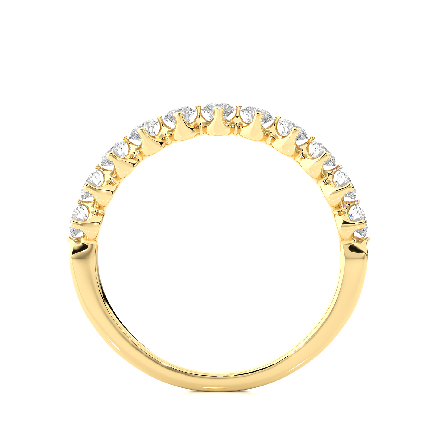Round Lab-Grown Diamond Bezel Set Full Eternity Wedding Band Ethical & Elegant
