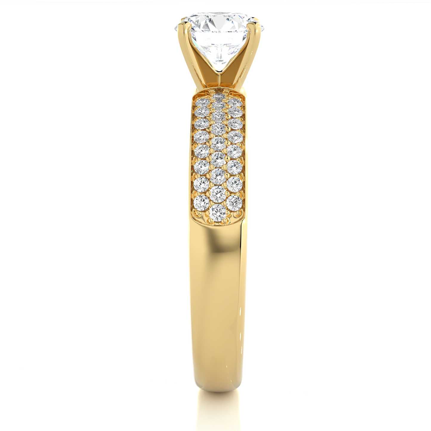 14k Gold Wedding Ring Set, Minimalist 1.02Ct Oval Cut Lab Grown  Solitaire Full Diamond Band, Women's Bridal Ring