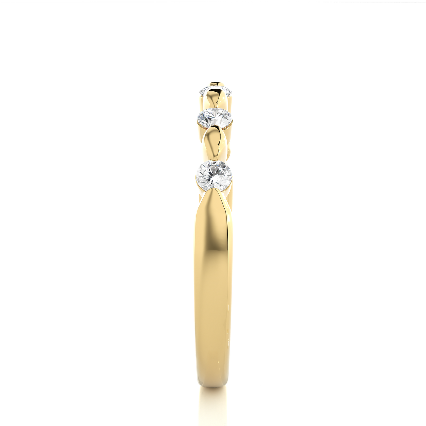 Vintage Inspired 0.26 CT Round Cut Diamond Eternity Band Wedding Ring Set For Women's