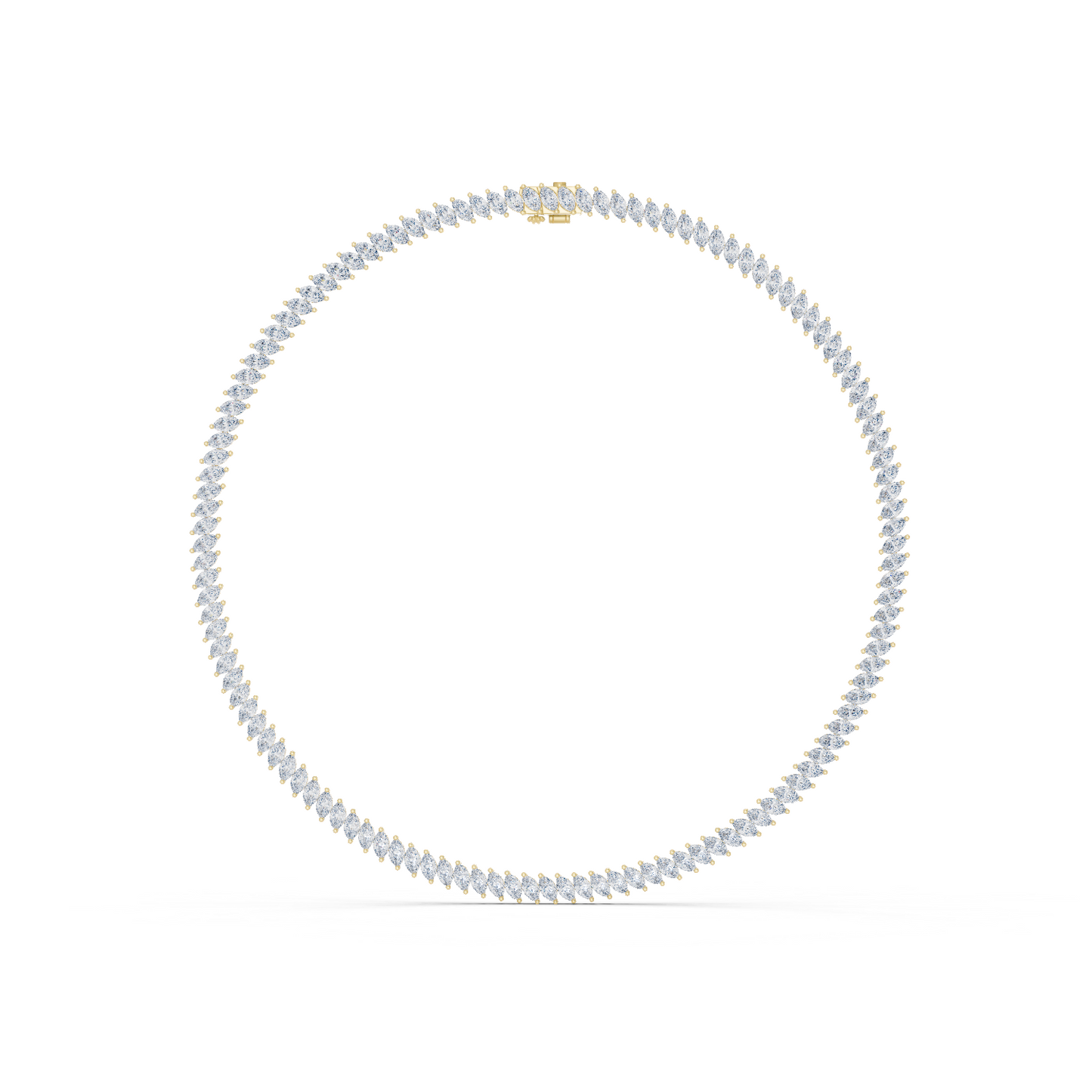 Marquise Cut Lab Grown & Natural Diamond Very Stunning And Classic Look Women Necklace For Her