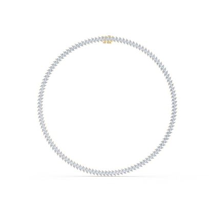 Marquise Cut Lab Grown & Natural Diamond Very Stunning And Classic Look Women Necklace For Her