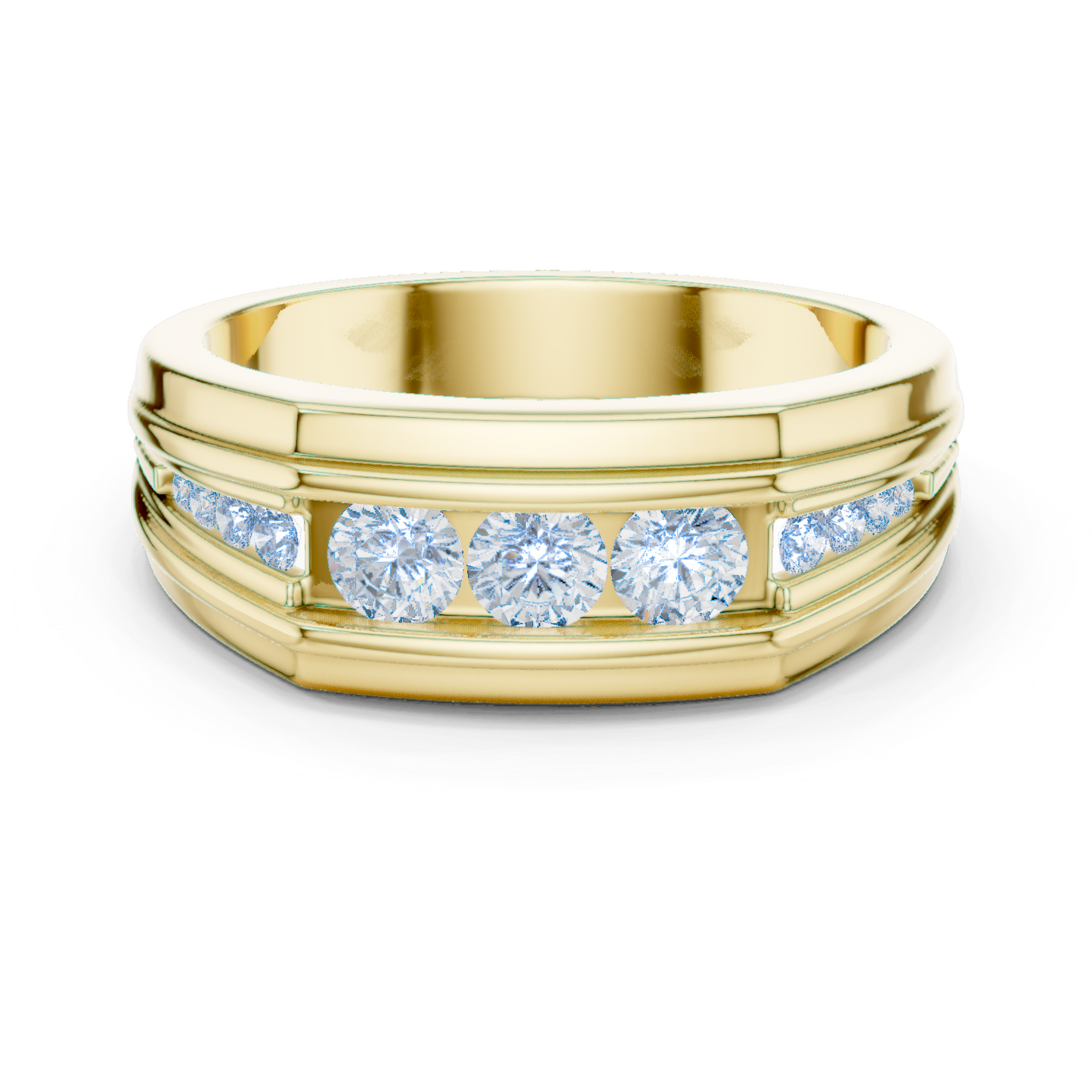 Natural & Lab Grown Round Shapes Diamond Stunning Every Wear Occasion For Men Diamond Ring