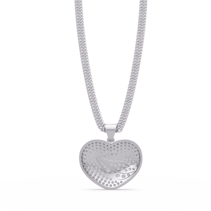 Yellow Gold Heart Shape Lab-Grown Diamond Pendant - HIGHCARAT DIAMONDS