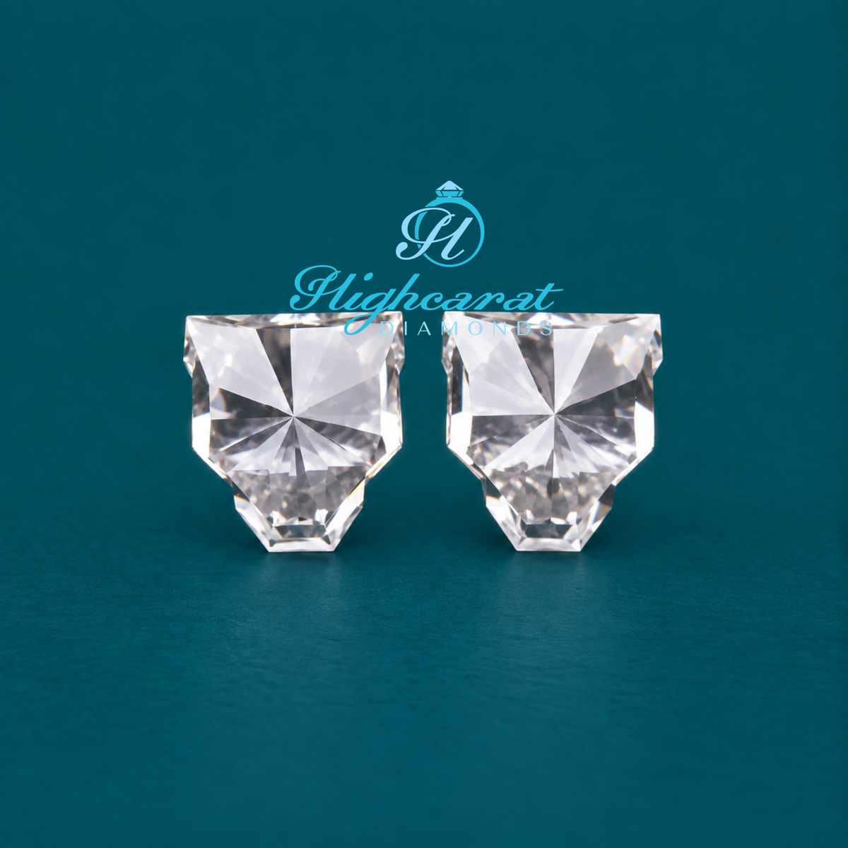 Detailed cheetah shape lab grown diamond