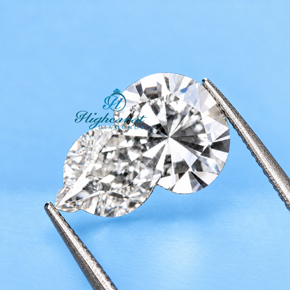 Detailed chess queen shape lab grown diamond