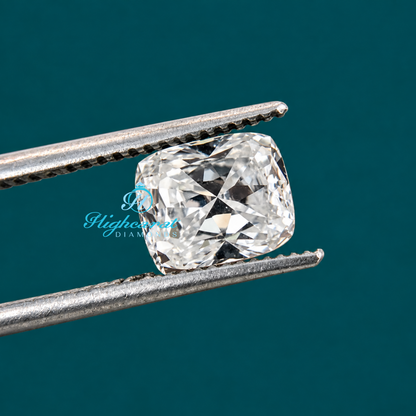 Elongated cushion shaped lab grown diamond