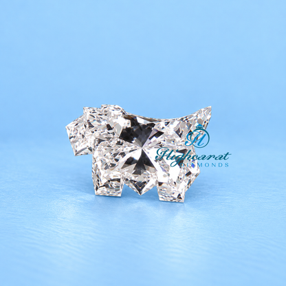 Dog shaped lab grown certified diamond