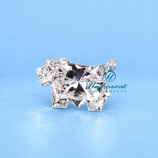 Dog shaped lab grown certified diamond