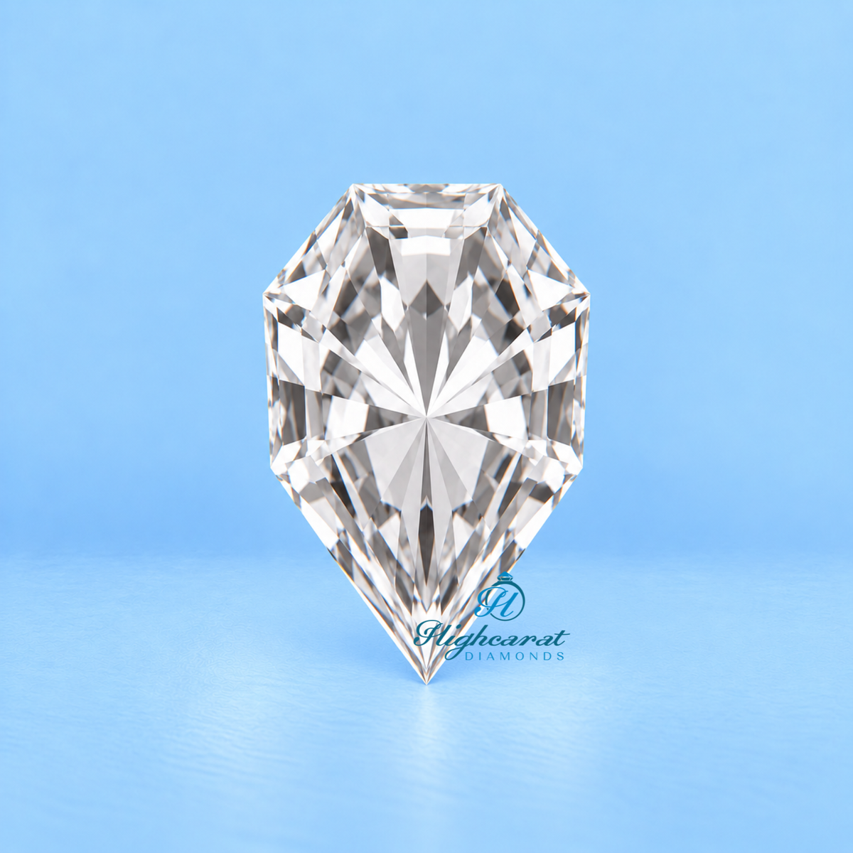 Close-Up of Empress Cut Lab Grown Diamond