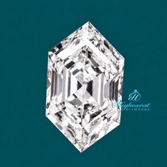 Unique Hexagon Shape Step Cut Lab Grown Diamond