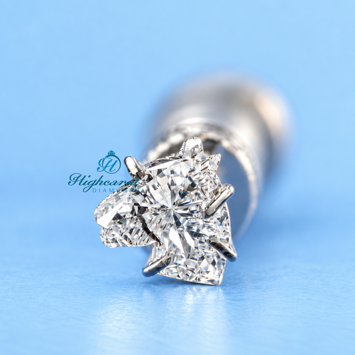 Horse silhouette fancy cut lab grown diamond