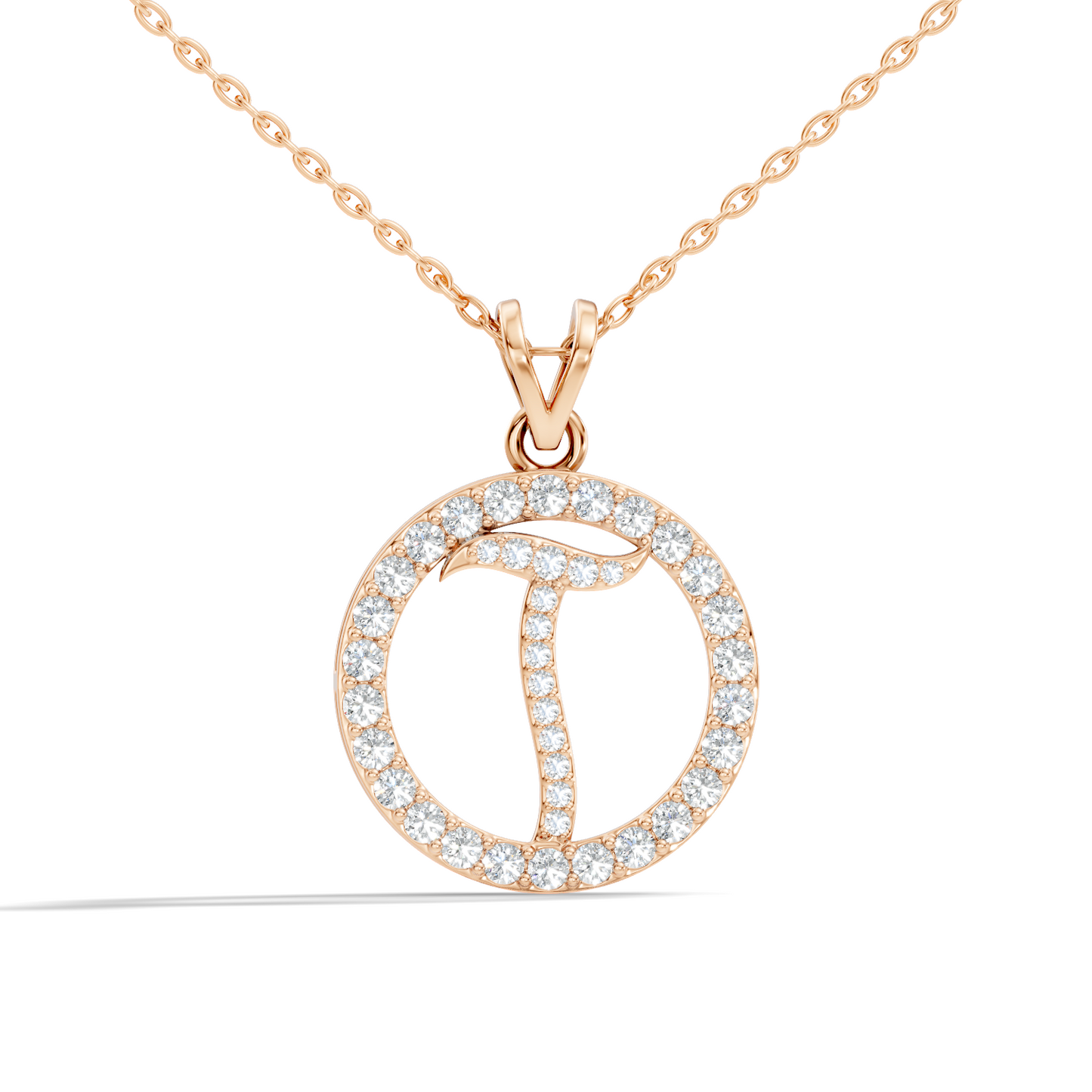 Minimalist Diamond Pendant for Her Elegant Handmade Jewelry In 14K Solid White Gold - HIGHCARAT DIAMONDS