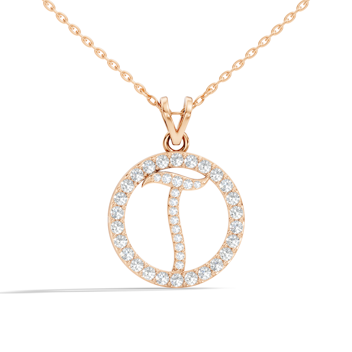 Minimalist Diamond Pendant for Her Elegant Handmade Jewelry In 14K Solid White Gold - HIGHCARAT DIAMONDS