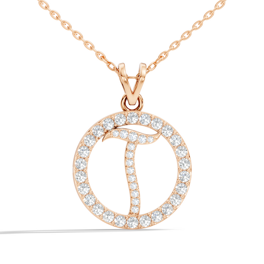Minimalist Diamond Pendant for Her Elegant Handmade Jewelry In 14K Solid White Gold - HIGHCARAT DIAMONDS